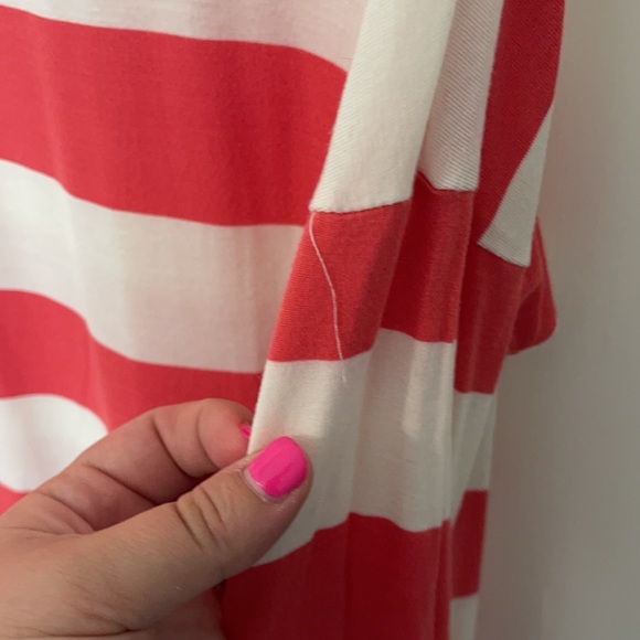 The Zig Zag Stripe pink & white striped tunic/top - Picture 9 of 11